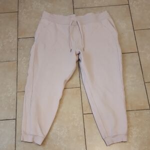 Lululemon Light Pink Scuba Jogger Pants Size 18